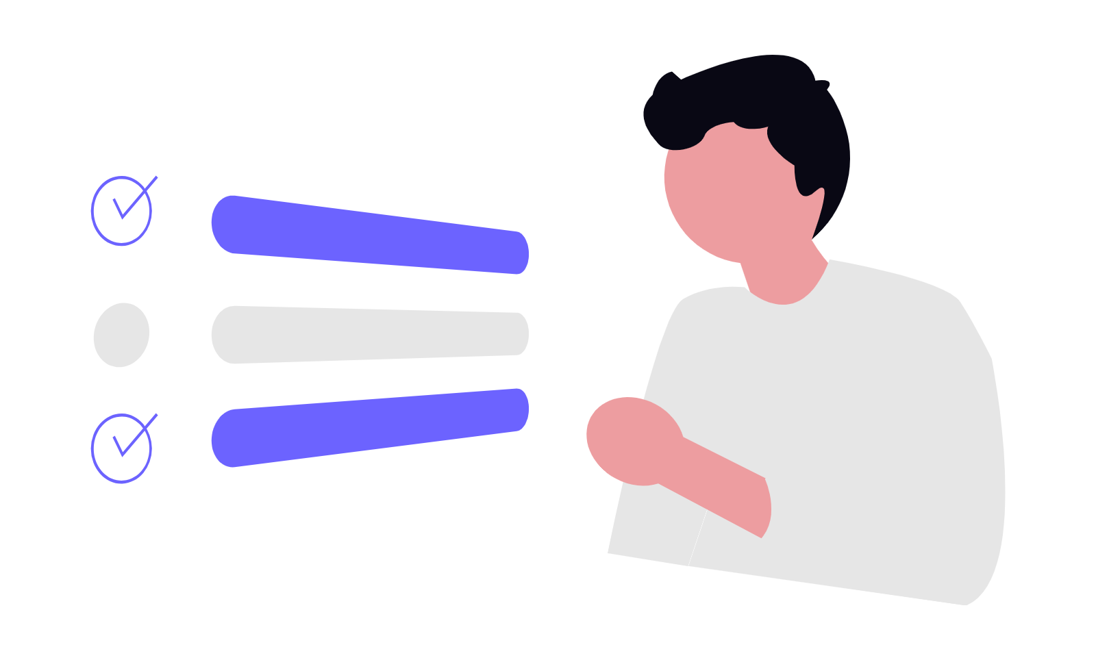 application en évolution illustration